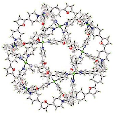 The crystal structure of a self-assembled sphere (Credit: Wiley/VCH)
