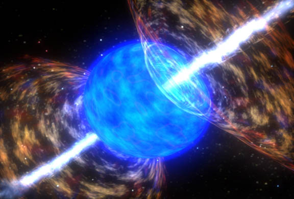 Gamma ray burst (Credit: NASA)