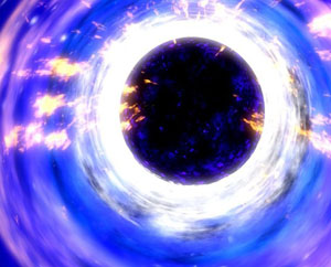 A top down view of the black hole (Credit: NASA/CXC/A. Hobar)